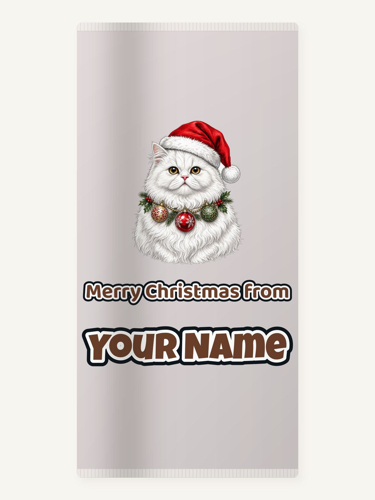 Persian Christmas Personalised Beach Towel