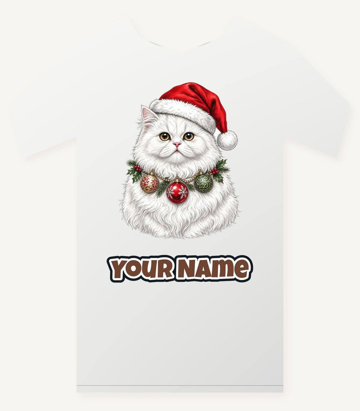 Persian Christmas Personalised Christmas T-Shirt and Hoodie