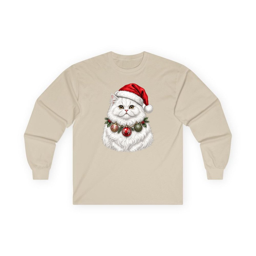 Persian personalised long sleeve Christmas T-shirt in sand