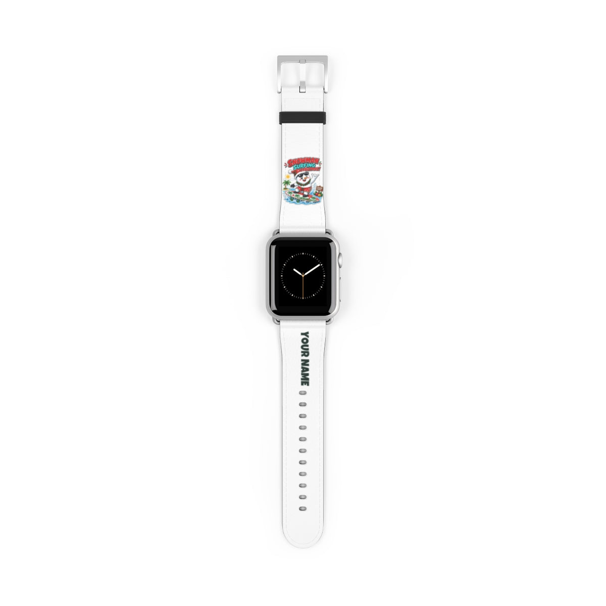 SV colour: Personalised Apple Watch Band, Your Design or Ours in Silver Matte