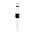 SV mockup: Personalised Apple Watch Band, Your Design or Ours, shown with our Snowman Surfing Christmas design and YOUR NAME