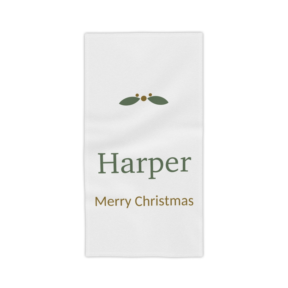 Personalised Christmas Beach Towel