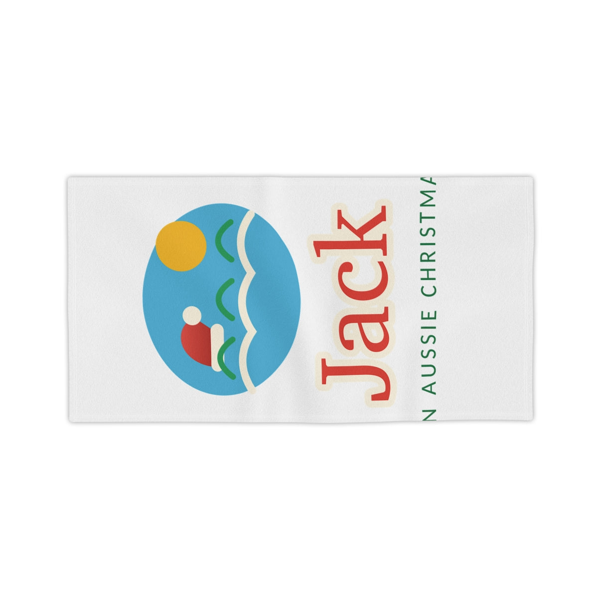 Personalised Christmas Beach Towel