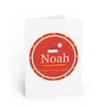 Personalised Christmas Card, Gold Frame