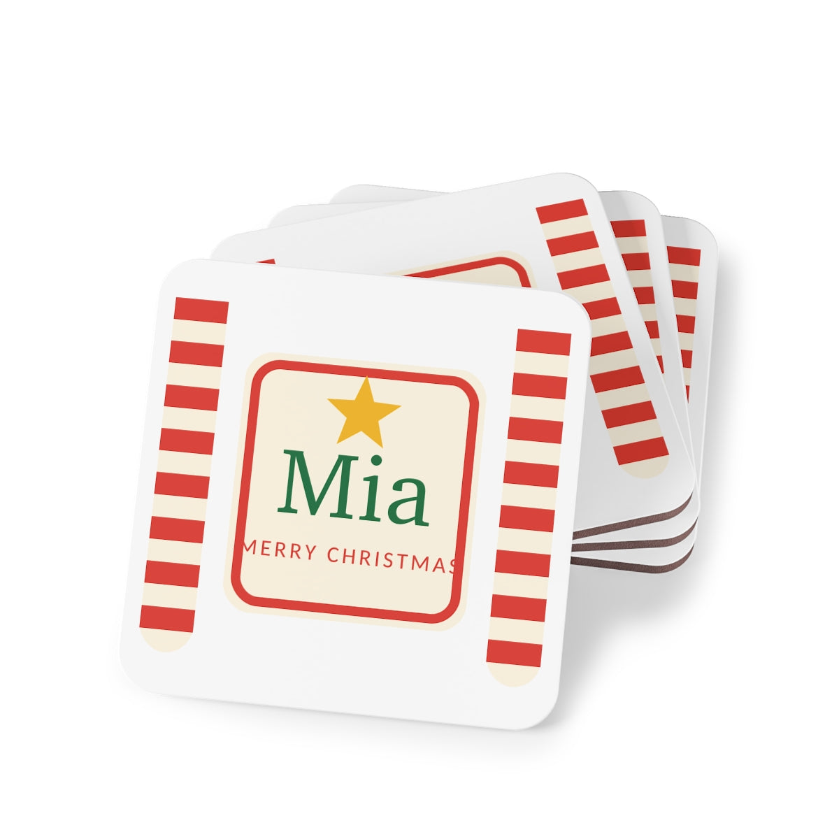 Personalised Christmas Coasters