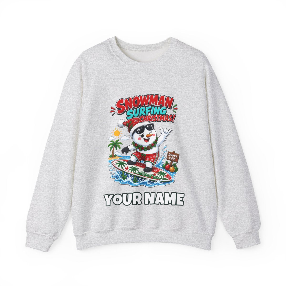 SV colour: Personalised Crewneck Jumper, Your Design or Ours in Ash