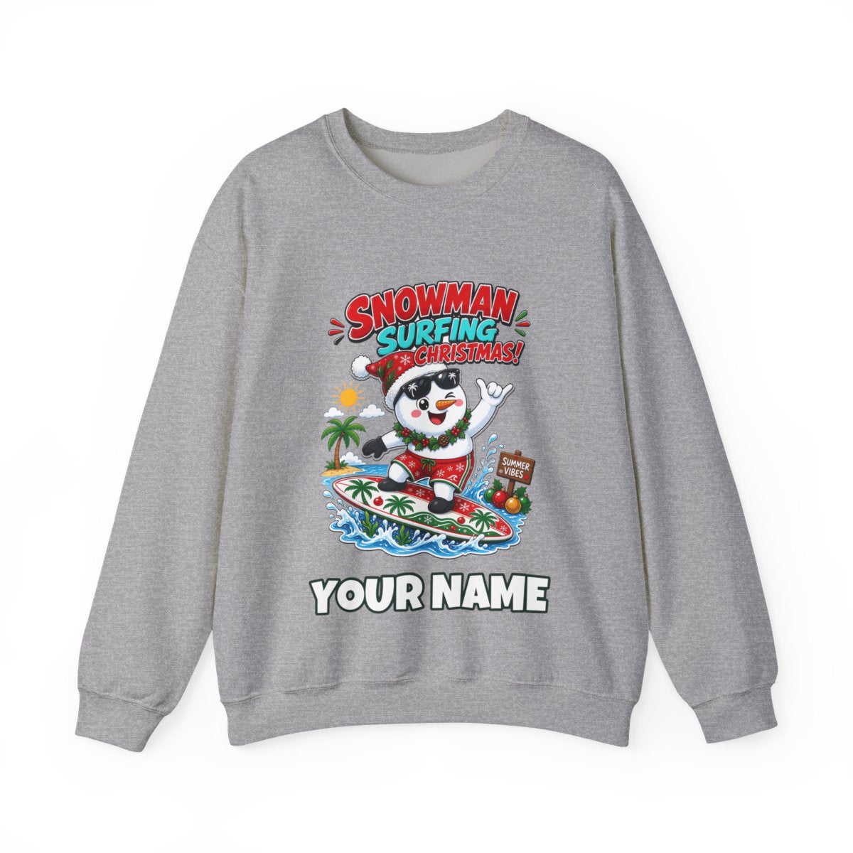 SV colour: Personalised Crewneck Jumper, Your Design or Ours in Sport Grey