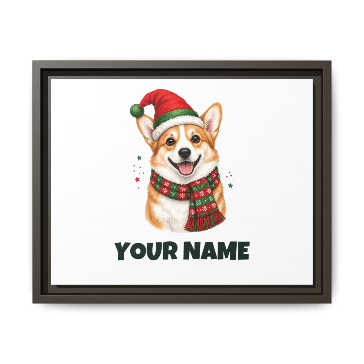 SV colour: Personalised Framed Canvas, Your Design or Ours in Espresso