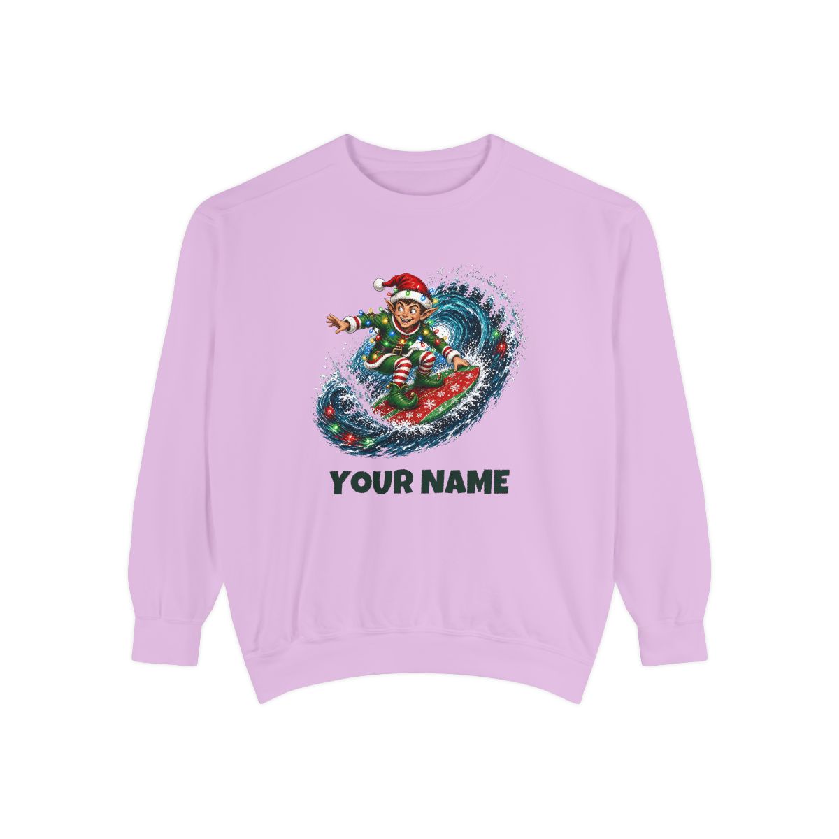 SV colour: Personalised Garment Dyed Jumper, Your Design or Ours in Orchid