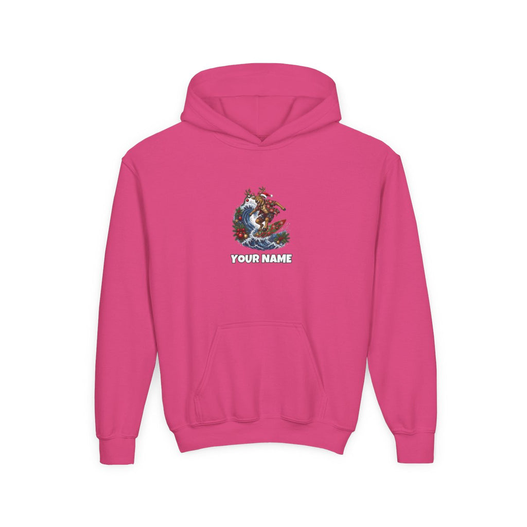 SV colour: Personalised Kids Hoodie, Your Design or Ours in Heliconia