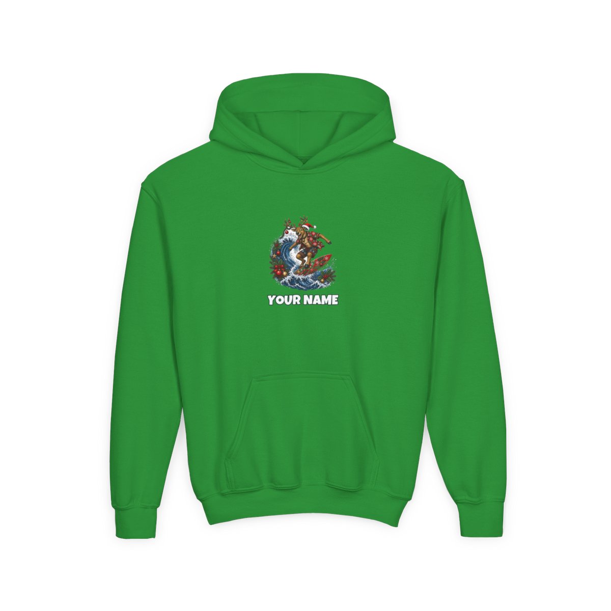 SV colour: Personalised Kids Hoodie, Your Design or Ours in Irish Green