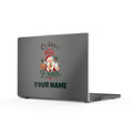 SV mockup: Personalised MacBook Case, Your Design or Ours, shown with our Cookies And Milk Santa design and YOUR NAME