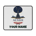 SV mockup: Personalised Mouse Pad, Your Design or Ours, shown with our Southern Cross Christmas Tree design and YOUR NAME