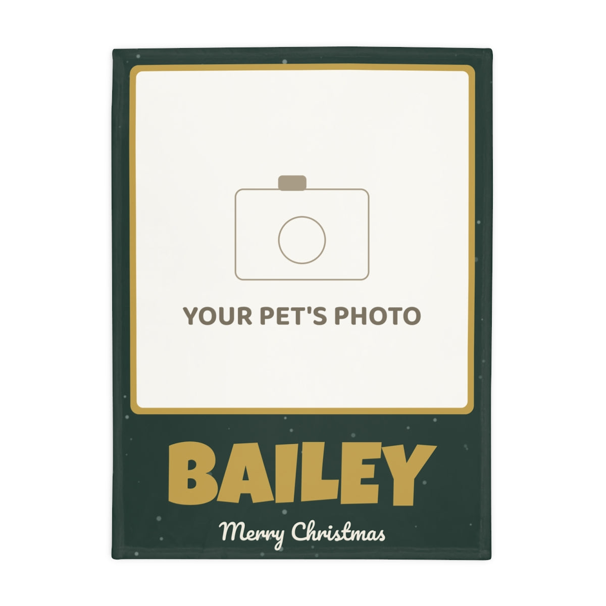 Personalised Pet Photo Blanket, Your Dog or Cat and Their Name