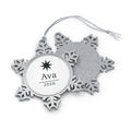 Personalised Pewter Snowflake Ornament