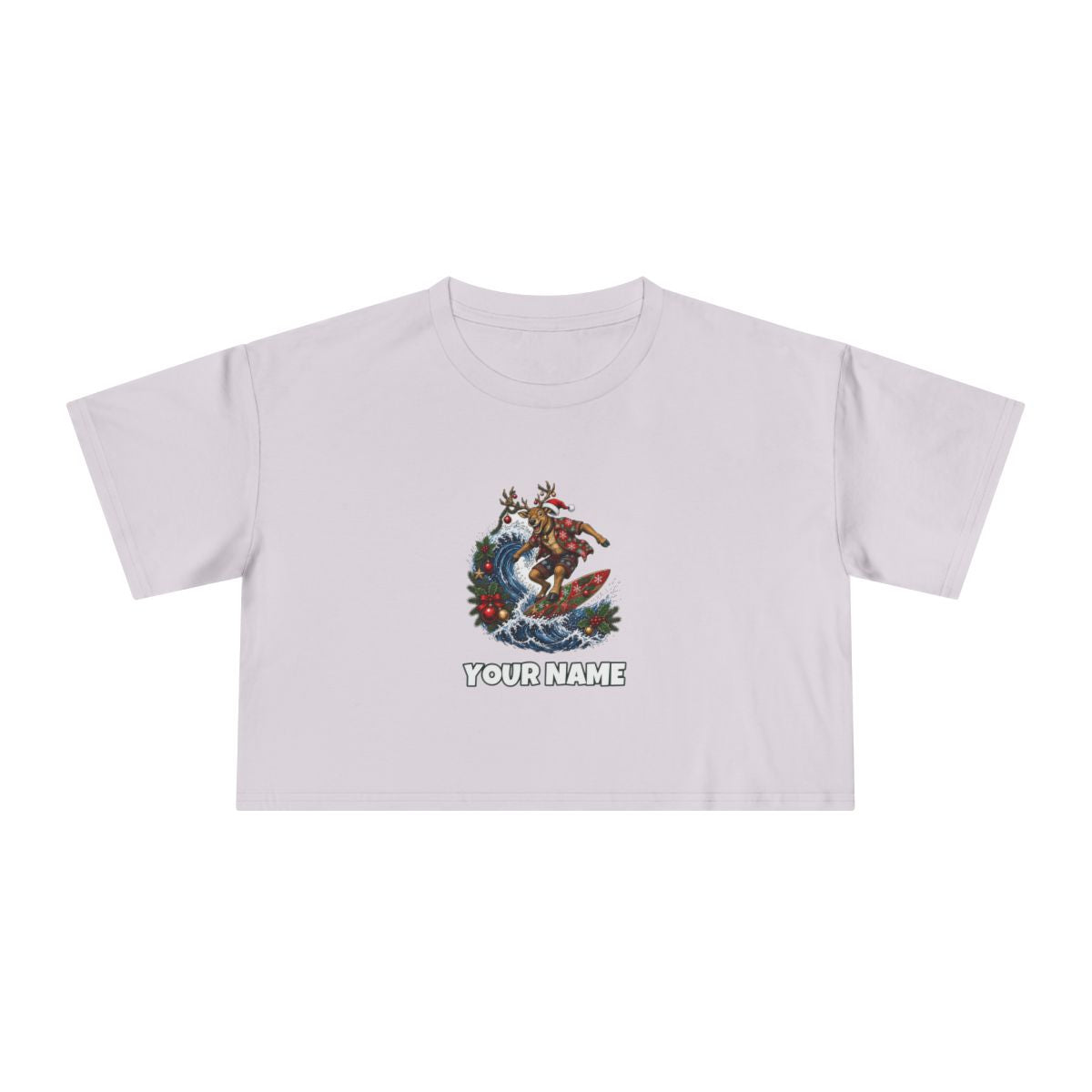 SV colour: Personalised Women's Crop Tee, Your Design or Ours in Orchid