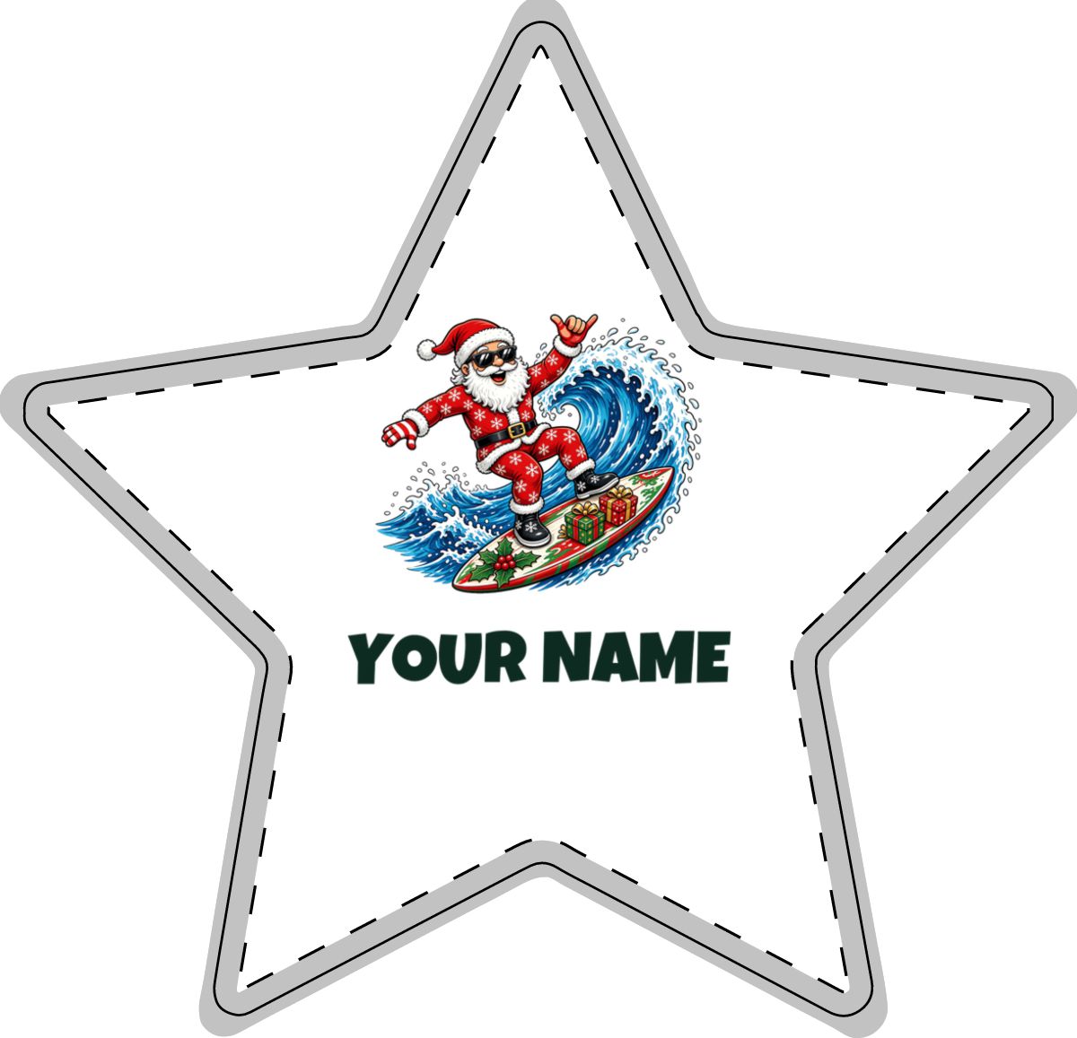 SV shape: Personalised Freestanding Wooden Letter, Your Design or Ours, the Star, with one of our designs and YOUR NAME