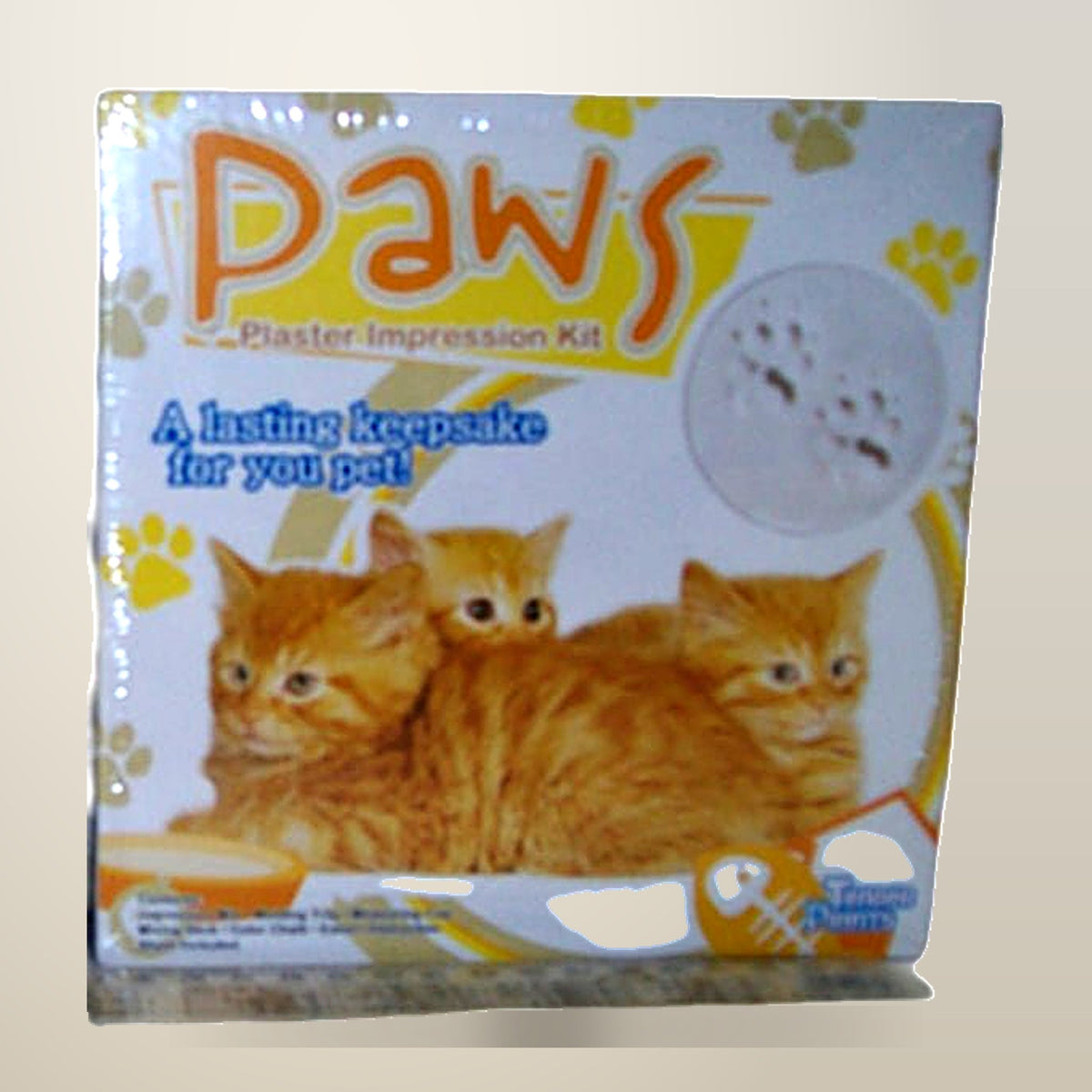 Pet Paws Impression Kit, on a plain cream background