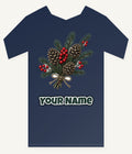 Pine and Pinecone Bundle Personalised Kids Tee and Baby Bodysuit