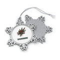 Pine and Pinecone Bundle Personalised Pewter Christmas Ornament