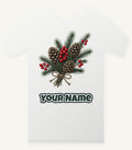 Pine and Pinecone Bundle Personalised Christmas T-Shirt and Hoodie