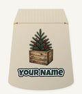 Pine Sprigs In Wooden Crate Personalised Santa Sack