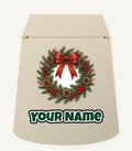 Pinecone and Berry Wreath Personalised Santa Sack