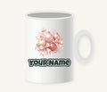 Pink and Rose Gold Baubles Personalised Christmas Mug