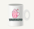Pink Hot Chocolate Mug Personalised Christmas Mug