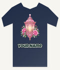 Pink Lantern With Roses Personalised Kids Tee and Baby Bodysuit