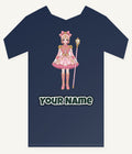 Pink Nutcracker Soldier Girl Personalised Kids Tee and Baby Bodysuit