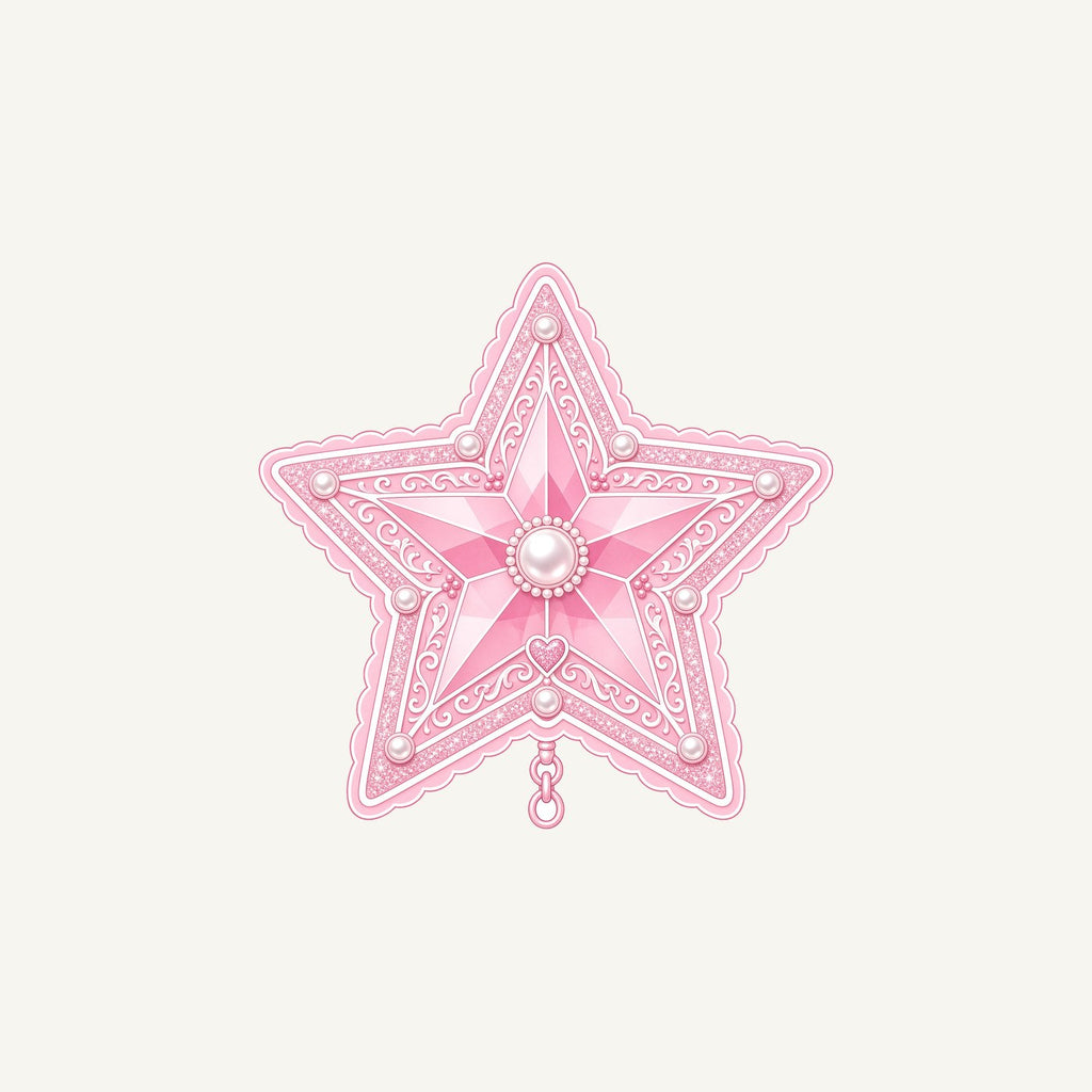 Pink Pearl Star Personalised Christmas Mug