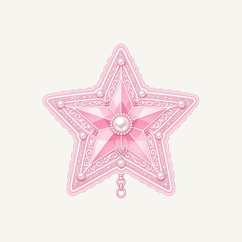 Pink Pearl Star Personalised Christmas T-Shirt and Hoodie