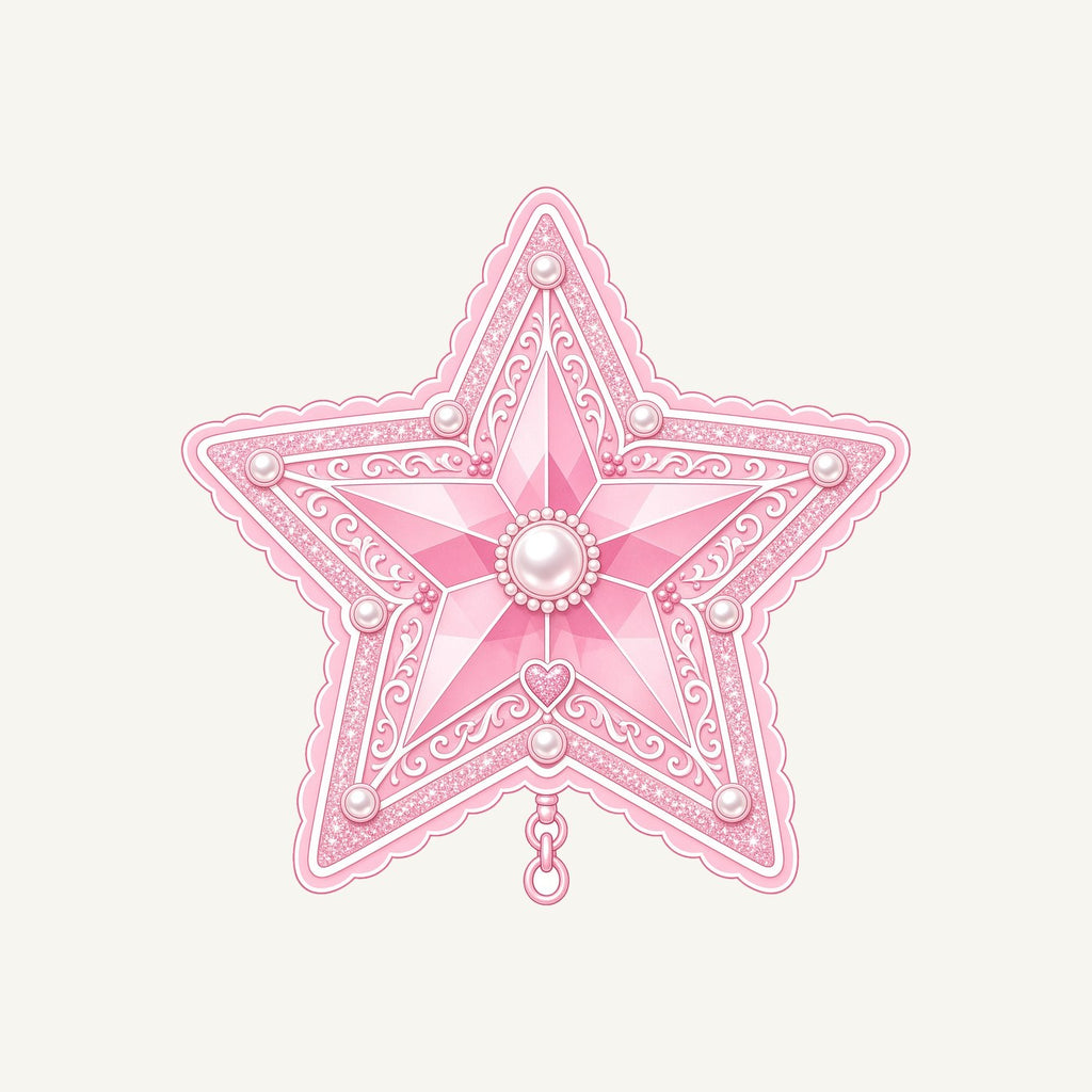 Pink Pearl Star Personalised Santa Sack