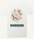 Pink Peony Christmas Bouquet Personalised Christmas T-Shirt and Hoodie