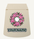 Pink Peony Wreath Personalised Santa Sack