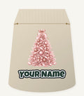 Pink Ribbon Christmas Tree Personalised Santa Sack