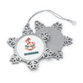 Pink Rocking Horse Ornament Personalised Pewter Christmas Ornament