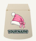 Pink Santa Hat Personalised Santa Sack
