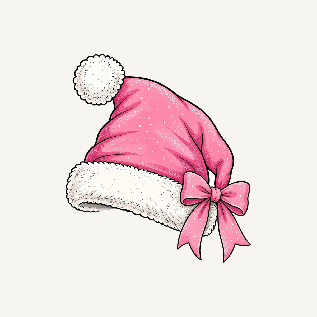 Pink Santa Hat Personalised Santa Sack