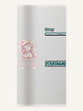 Pink Unicorn First Christmas Personalised Beach Towel