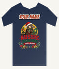Platypus Surfboard Aussie Christmas Personalised Kids and Baby Christmas Tee