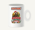 Platypus Surfboard Aussie Christmas Personalised Christmas Mug