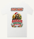 Platypus Surfboard Aussie Christmas Personalised Christmas T-Shirt and Hoodie