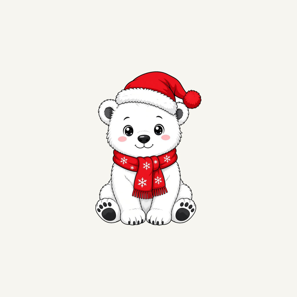 Polar Bear Cub Personalised Christmas Mug