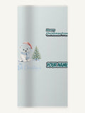 Polar Bear First Christmas Personalised Beach Towel