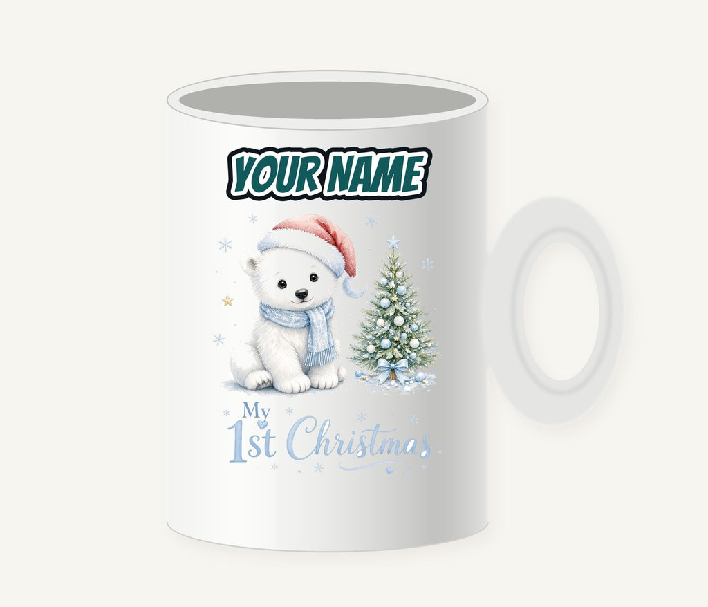 Polar Bear First Christmas Personalised Christmas Mug