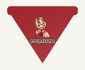 Pony In A Knitted Stocking Personalised Christmas Dog Bandana