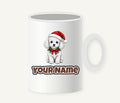 Poodle Christmas Personalised Christmas Mug