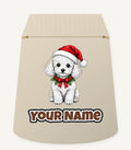 Poodle Christmas Personalised Santa Sack
